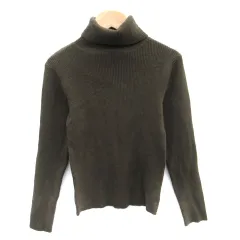 スナイデル SNIDEL ニット セーター 長袖 タートルネック リブ F カーキ /SM29