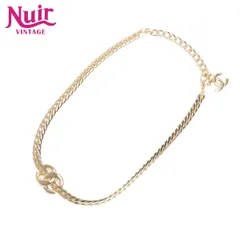 CHANEL シャネル ネックレス CCロゴ ゴールドチェーンネックレス 25年 B25S【中古】