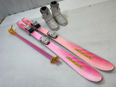 ◇ Jr スキー KAZAMA soft 120cm イエロー ジュニア 子供 向