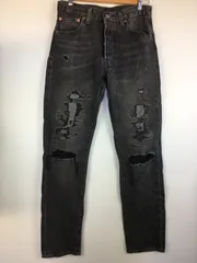 Levi's 501(R)’54 ビッグE ダメージジーンズ メンズ W31 L32 ブラック 4011202512170055