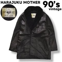 希少】MOTHER 原宿 ヴィンテージ 羊革 ラムレザー カーコート LL 黒