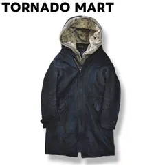 トルネードマート TORNADO MART スエード レザー フーデット コート パーカー 中綿 キルティング ボア ライナー XL ネイビー ストリート Y2K ギャル男 お兄系 メンズ