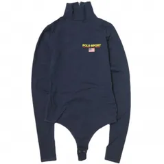 POLO SPORT ポロスポーツ ストレッチジャージー タートルネックボディスーツ XS NAVY Ralph Lauren ラルフローレン Tシャツ カットソー ロンパース トップス g22853