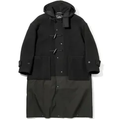 新品 Engineered Garments x Gloverall エンジニアードガーメンツ グローバーオール 22AW 別注 イギリス製 Monty – Retractable モンティ メルトンウールダッフルコート S BLACK 定価176,000円のサムネイル