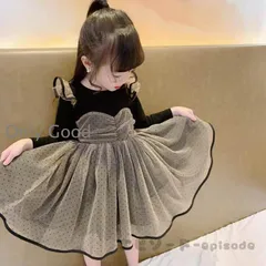 子供服 ワンピース 長袖 春秋 女の子 キッズワンピース レースワンピース チュニック 子供ドレス ジュニア ベビー服 おしゃれ 可愛い お姫