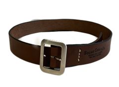 Sugar Cane Leather Garrison Belt, Brown, Men's Belt/Suspenders, 101G-247