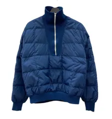 エディーバウアー Eddie Bauer 80s 80年代 黒タグ ハーフジップ ダウンジャケット ブルオーバー 紺 ジャケット 無地 ネイビー 104MT-2405