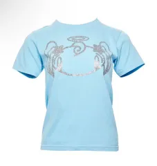 シャローム 半袖 ブルー