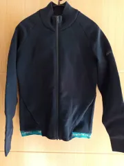 アディダス レディース ジップアップ ニット ジャケット XS ネイビー