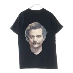 ih nom uh nit PARIS (インノミネイトパリス) ×NARCOS PABLO ESCOBAR ナルコス パブロエスコバル フォトプリント クルーネック コットン 半袖Tシャツ カットソー ブラック