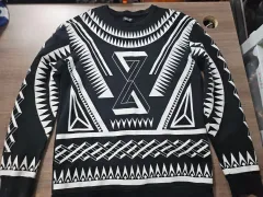 ZARA ザラ ブラック パータン スウェット Tシャツ XL