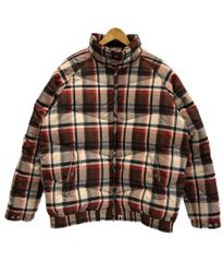 ア ベイシング エイプ A BATHING APE ラブジェネチェックダウンジャケット APE BAPE エイプ ジャケット マルチカラー Lサイズ 101MT-5500