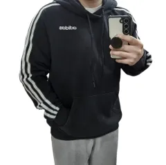 XL (100-105) アディダス 3本線 WHO Tシャツ 黒白