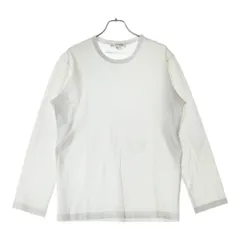 COMME des GARCONS SHIRT (コムデギャルソンシャツ) S/Sロゴ コットンジャージ クルーネック 長袖Tシャツ カットソー ホワイト