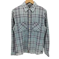 ポロジーンズカンパニーラルフローレン POLO JEANS COMPANY RALPH LAUREN 00S フィリピン製 SLIM FIT コットン チェック L/S シャツ ネコ目ボタン メンズ import：M 