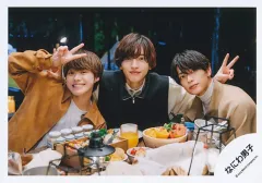 【中古】生写真(STARTO) なにわ男子/道枝駿佑・高橋恭平・大橋和也/横型・上半身/シングル「I Wish」MV＆ジャケ写オフショット/公式生写真