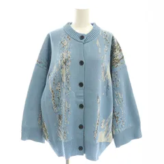 ジーナシス JEANASIS 12Gスポンディッシュアソートクルーカーディガン ニット 長袖 F 青 ブルー /AT ■OS