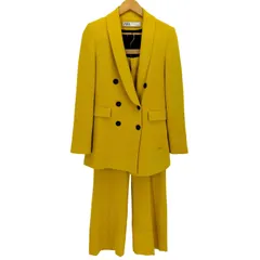 ザラ ZARA COSTUME VESTE BLAZER ダブルブレスト テーラードジャケット フレアスラックス レディース  xs