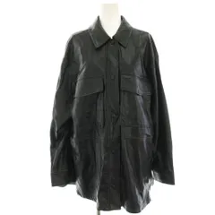 ザラ ZARA フェイクレザージャケット ビッグシルエット 裏起毛 M 黒 ブラック 80089348-4 /HN