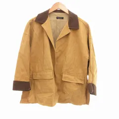 マカフィー MACPHEE トゥモローランド 美品 テーラードジャケット フェイクスエード コーデュロイ切替 M 茶 ブラウン /AE