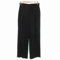 ユナイテッドアローズ UNITED ARROWS ワイドパンツ スラックス タック 36 ブラック /JS