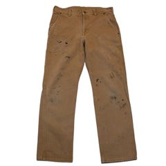 RRL ダブルニー ダックパンツ ペインターパンツ ベージュ ペンキ加工 W29 RRL ダブルニー ダックパンツ ペインターパンツ ベージュ ペンキ加工