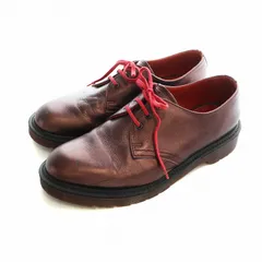 ドクターマーチン DR.MARTENS 英国製 レザーシューズ 靴 3ホール ロゴ 6 25cm 赤 レッド 1461 ■GY19 /MQ