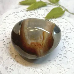 【E16974】ムーアカイト　モッカイト　ジャスパー　ペブル　明るさ　決断力　発見