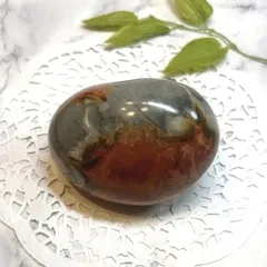 【E16975】ムーアカイト　モッカイト　ジャスパー　ペブル　明るさ　決断力　発見