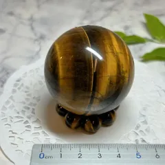 【E17074】タイガーアイ  47㎜ タイガーアイ球　丸玉 球 Tiger'sEye
