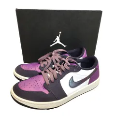 NIKE ナイキ Air Jordan 1 Low Golf NRG Purple Smoke エアジョーダン1 ゴルフシューズ スニーカー DZ9787-155 27cm パープル/ホワイト メンズ