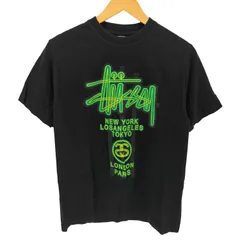 ステューシー Stussy 7STARS DESIGN WORLD TOUR TEE ワールド ツアー プリント S/S クルーネック Tシャツ メンズ import：M 