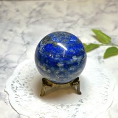 M1921☆ラピスラズリ丸玉206g☆アフガニスタン産☆天然石☆N51016-A M1921☆ラピスラズリ丸玉206g☆アフガニスタン産☆天然石☆N51016-A