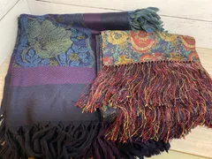 ■大判ストール 2点セットフリンジ■