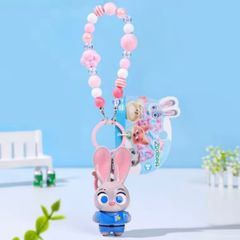大人気❣️Disney ズートピア キーホルダー 6点セット ストラップ 大人気❣️ズートピア ジュディ・ホップス キーホルダー ストラップ