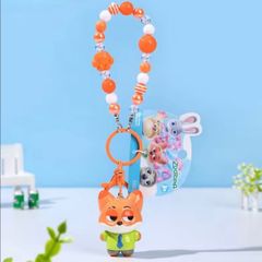 大人気❣️ズートピア ニック・ワイルド ビーズ キーホルダー