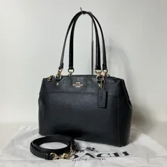 2511-410｜美品｜コーチ 2WAYハンドバッグ レザー ブラック