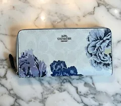 COACH コーチ 長財布 花柄 ホワイト F6656 新品
