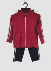 110 アディダス キッズ 起毛 トラックジャージ 上下セット