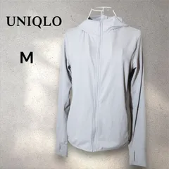 UNIQLO AIRism ユニクロ　エアリズム　UVカットメッシュパーカ　フルジップ　 グレー　M