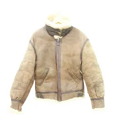 アヴィレックス AVIREX ヴィンテージ VINTAGE B-3 ムートン フライトジャケット アウター US製 34 約Sサイズ 茶 ブラウン