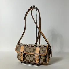 2511-438｜コーチ シグネチャー ショルダーバッグ ライトブラウン