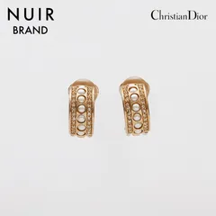 Christian Dior クリスチャンディオール イヤリング パール フープ【中古】