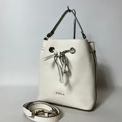 2512-41｜美品｜フルラ 2WAYハンドバッグ レザー ホワイト
