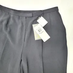 新品未使用 レリアン ワイド スラックス ポリエステル ブラック 17+号