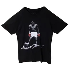 ボクシング ボクサー モハメドアリ S 人物 ブラック 黒 Tシャツ メンズ レディース ユニセックス 古着 半袖