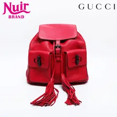 GUCCI グッチ リュック・デイパック バンブー レザー【中古】