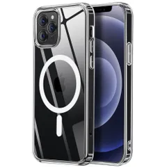 新品 【米軍規格・MagSafe対応】Gtsoho iPhone 13 Pro Max 用 ケース 透明 米軍規格 耐衝撃 マグネット搭載 マット感 黄ばみなし ストラップホール付き マグセーフ対応 ワイアレス充電対応 透明な