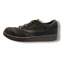 NIKE × TRAVIS SCOTT 22SS Air Jordan 1 Low OG SP Velvet Brown エアジョーダン1 ロー スニーカー ナイキ  × トラヴィススコット DM7866-202 ブラウン 25.5cm 3911M