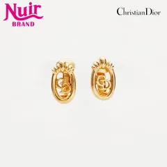 Christian Dior クリスチャンディオール イヤリング CD ロゴ【中古】